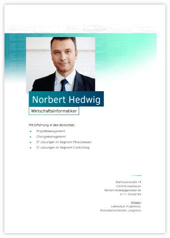 Bewerbungsvorlage IT-Spezialist - 22,95 €