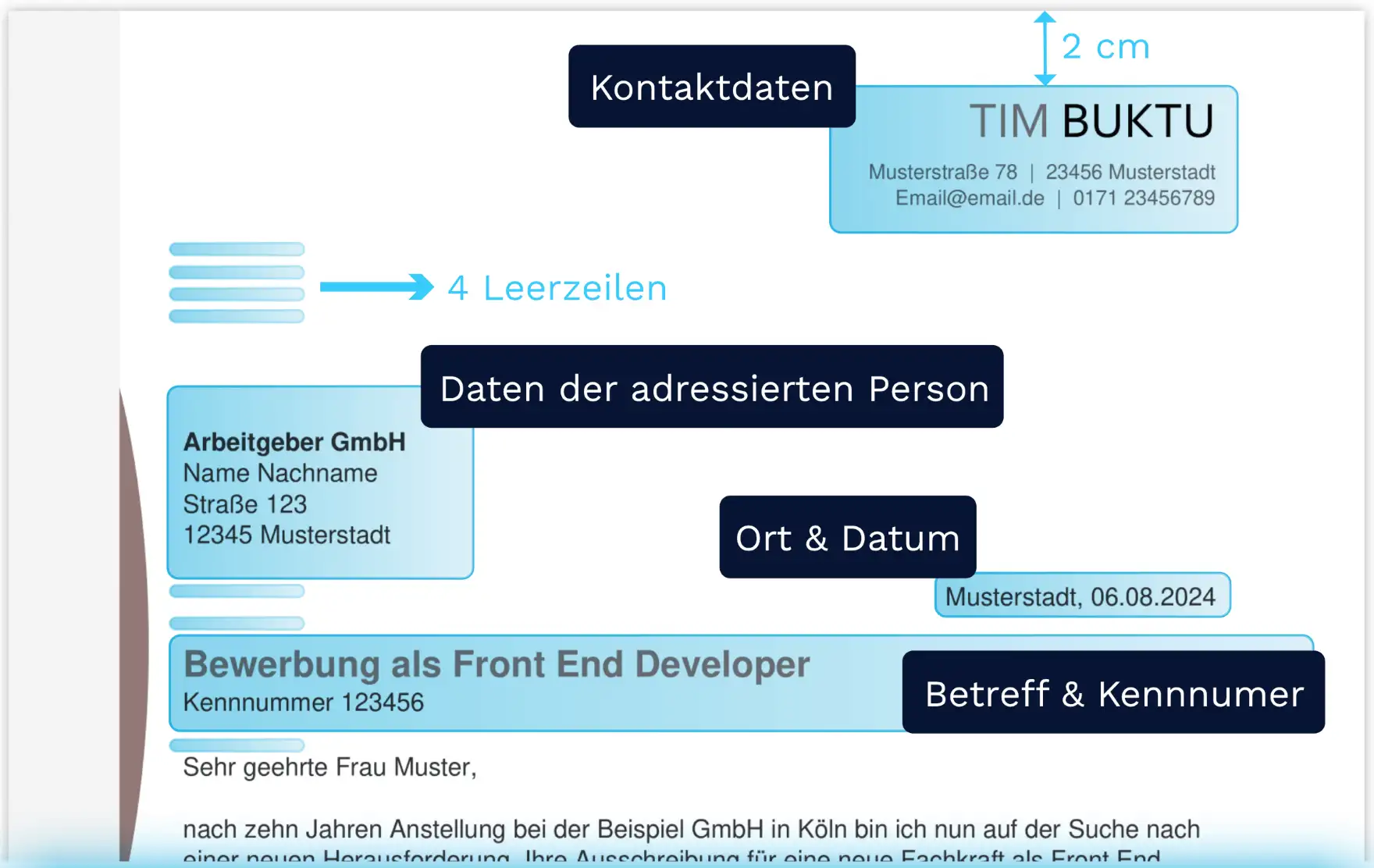 Briefkopf nach DIN 5008