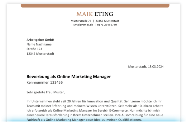 Schrift Bewerbung - Expertentipps [+Beispiele]