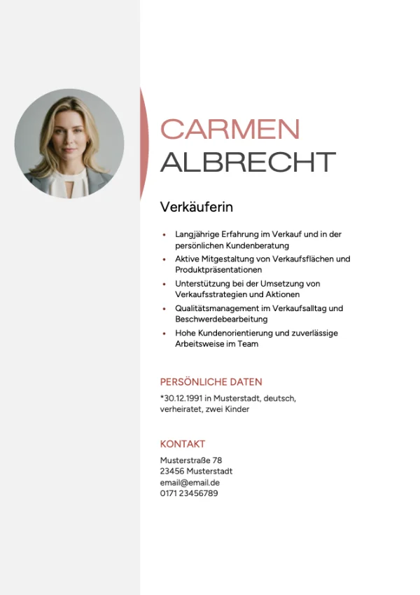 Bewerbungsvorlage 2026 Deckblatt