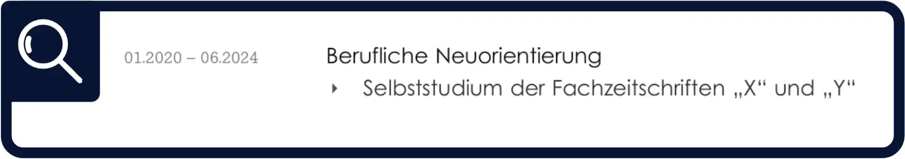 Lücken im Lebenslauf - Berufliche Neuorientierung